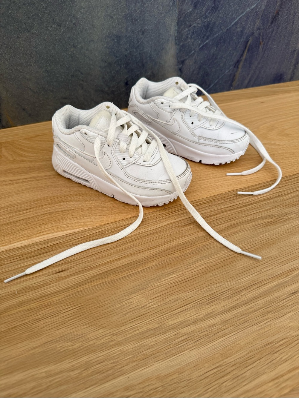 Nike Kids White Low-Top Lace-Up Sneakers
